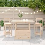 vidaXL Table de jardin 100x50x75 cm bois massif de pin
