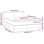 vidaXL Sommier à lattes de lit et matelas Vert foncé 140x200cm Velours