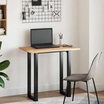 vidaXL Dessus de bureau non traité 60x50x2 cm bois d'acacia massif