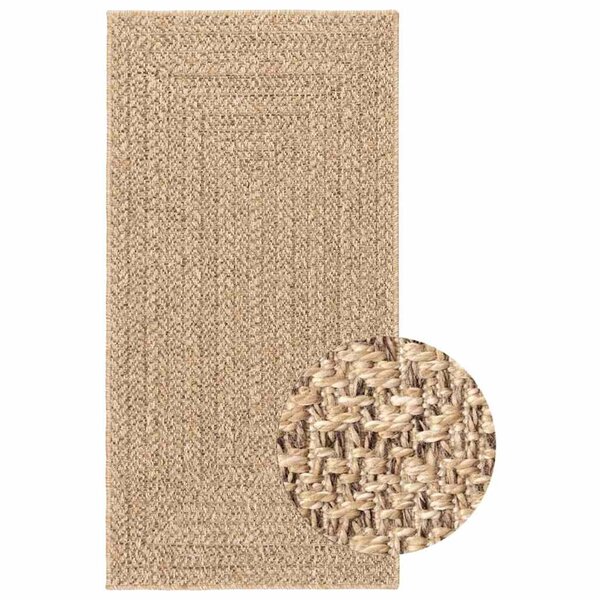 vidaXL Tapis ZIZUR 100x200 cm aspect de jute intérieur et extérieur