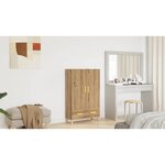 vidaXL Buffet chêne artisanal 70x31x115 cm bois d'ingénierie