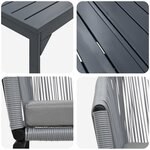 vidaXL Ensemble de salle à manger pour jardin 9 Pièces Gris Poly rotin