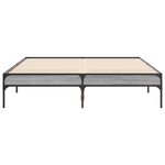vidaXL Cadre de lit sans matelas sonoma gris 140x190 cm