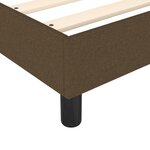vidaXL Sommier à lattes de lit avec matelas Marron foncé 90x190 cm
