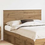 vidaXL Tête de lit Chêne artisanal 150 cm Bois d'ingénierie