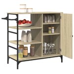 vidaXL Chariot de cuisine chêne sonoma bois d'ingénierie