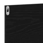 vidaXL Étagère miroir Chêne Noir 90 x 10.5 x 37 cm Bois d'ingénierie