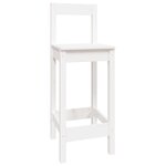 vidaXL Ensemble de bar 5 Pièces Blanc Bois de pin massif