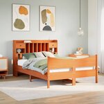 vidaXL Cadre de lit sans matelas cire marron 160x200cm bois pin massif