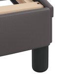 vidaXL Cadre de lit sans matelas Zadar gris 180x200 cm similicuir