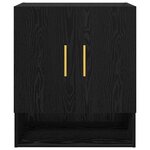 vidaXL Meuble mural Chêne noir 60 x 31 x 70 cm Bois d'ingénierie