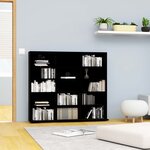 vidaXL Armoire à CD Noir 102x23x89 5 cm Aggloméré