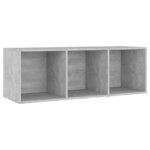 vidaXL Meubles TV 2 Pièces Gris béton 107x35x37 cm Bois d'ingénierie