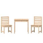 vidaXL Ensemble de bistrot de jardin 3 Pièces bois de pin massif