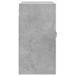 vidaXL Armoire murale gris béton 60x31x60 cm bois d'ingénierie
