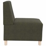 vidaXL Fauteuil 3 Pièces Vert 55 x 74 x 82 cm Cuir suédé faux