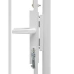 vidaXL Portail de jardin Acier 1 x 2 m Blanc