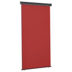 vidaXL Auvent latéral de balcon 125x250 cm Rouge
