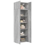vidaXL Armoire de rangement sonoma gris 70x42 5x225 cm