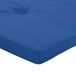 vidaXL Coussin de chaise 2 Pièces Bleu 58 x 77 x 4.5 cm Tissu Oxford