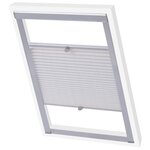 vidaXL Store plissé Blanc SK06