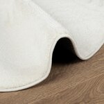 vidaXL Tapis OVIEDO à poils courts crème Ø 160 cm
