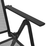 vidaXL Ensemble de chaises de jardin inclinables 5 Pièces anthracite