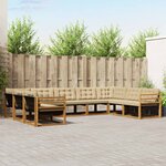 vidaXL Ensemble de canapés d'extérieur 9 Pièces Naturel et Beige
