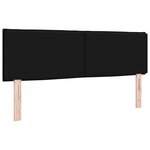 Tête de lit design lignes noir 140 cm en tissu
