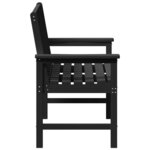 vidaXL Banc de jardin avec coussin Noir 120 x 59 x 88cm Plastique