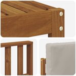 vidaXL Ensemble de canapés d'extérieur 8 pc Gris Naturel et Clair