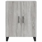 vidaXL Buffet haut Sonoma gris 69 5x34x180 cm Bois d'ingénierie