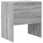 vidaXL Bureau d'écriture gris Gris sonoma Panneau de particules