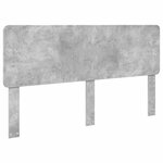 vidaXL Cadre de lit Gris béton 200 x 200 cm Bois d'ingénierie