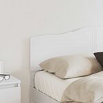 vidaXL Tête de lit Blanc 120 cm Bois d'ingénierie