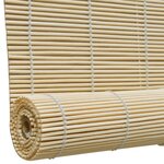 vidaXL Store à rouleau bambou naturel 120x160 cm