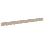 vidaXL Auvent Valance pour cadre de 2 5 m Beige 2 3x0 2 m