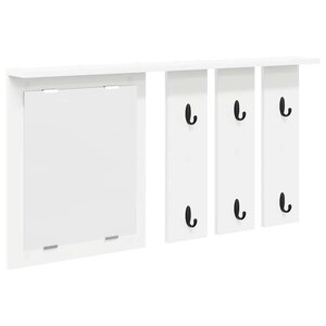 vidaXL Porte-manteau mural Blanc 85 x 10 x 45 cm Bois d'ingénierie