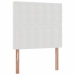 VidaXL Cadre de lit ottoman avec matelas blanc 80x200 cm similicuir