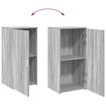 vidaXL Armoire de rangement sonoma gris 50x45x103 5 cm bois ingénierie