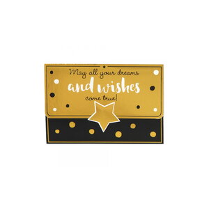 Petite pochette avec un emplacement a billet - dreams and wishes come true !