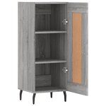 vidaXL Buffet Sonoma gris 34 5x34x90 cm Bois d'ingénierie