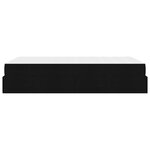 vidaXL Cadre de lit avec matelas avec matelas 2 Pièces Noir tissu