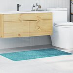 vidaXL Tapis de bain antidérapant Turquoise 70 x 120 cm PP