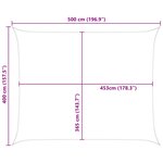 vidaXL Voile d'ombre Bleu et Blanc 5 x 4 m 100   polyester Oxford