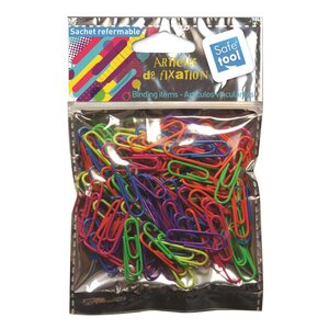 BAG'N FIX - Sachet de 100 trombones fluos SAFETOOL
