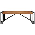 vidaXL Table basse 100x100x35 cm bois massif acacia