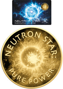 Monnaie NEUTRON STAR Fascinating Universe 1/1000 Oz Medaille Or