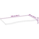 vidaXL Dessus de bureau marron clair bois chêne massif rectangulaire