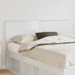vidaXL Tête de lit Blanc Brillant 150 cm Bois d'ingénierie